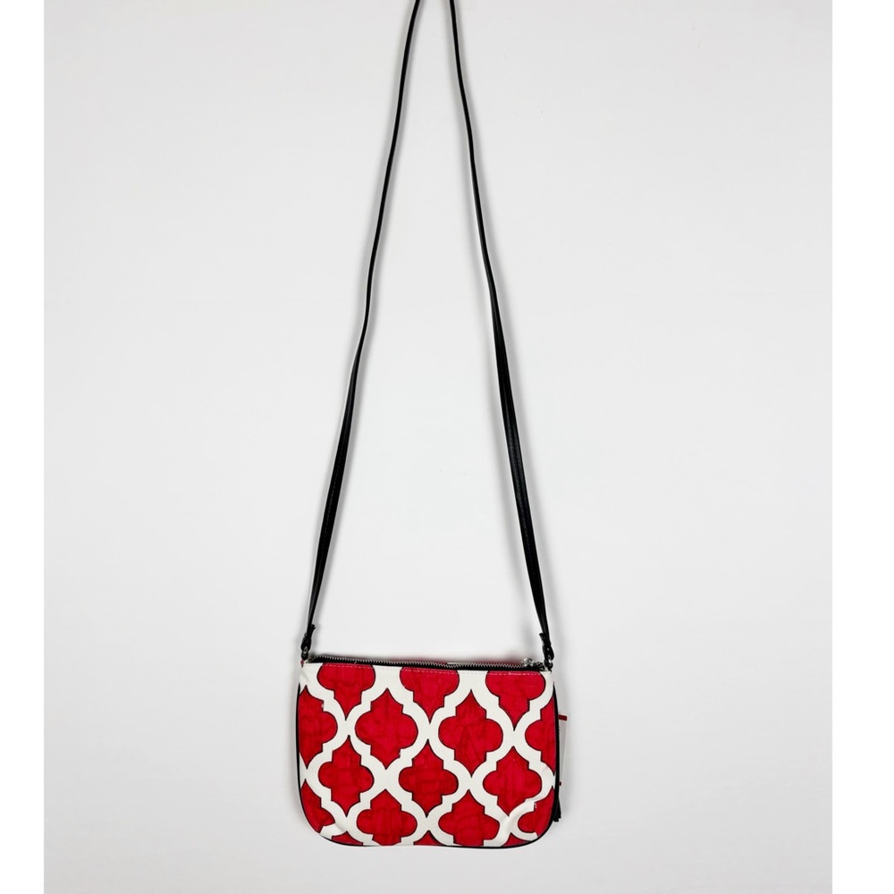Brighton Love Dove Crossbody Pouch Red White Tassel - Picture 5 of 11